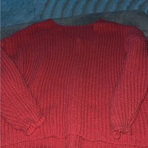 SHEIN Red Knit Sweater